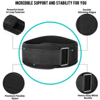 Weight Lifting Belt for Men & Women, Weight Belt for Workout Weightlifting, Powerlifting, Squat & Deadlift, Adjustable Gym Belt