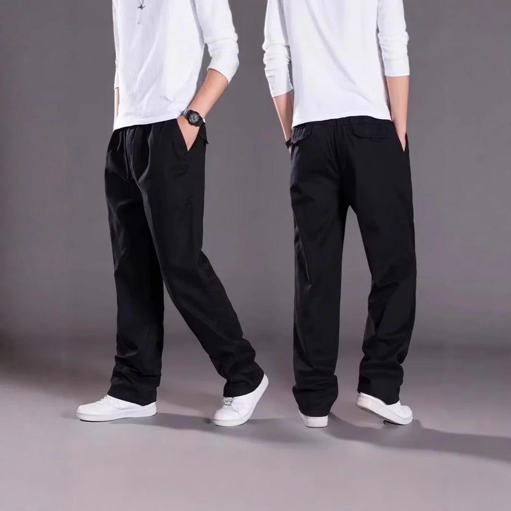 Men’s Loose Plus Size Cotton Cargo Pants