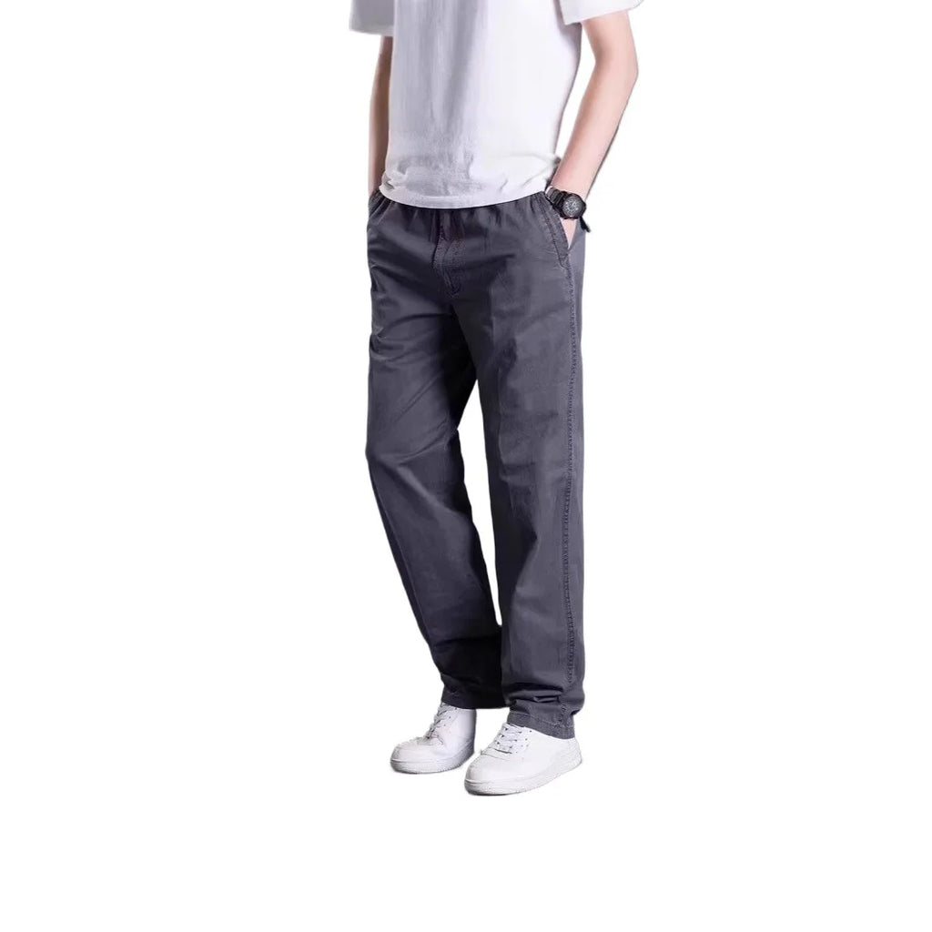 Men’s Loose Plus Size Cotton Cargo Pants