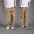 Men’s Loose Plus Size Cotton Cargo Pants