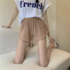 New Summer Waffle Shorts for Women | High Waist Plus Size Loose Casual & Fitness Shorts