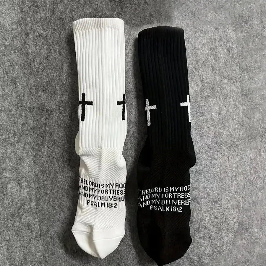 Sports Casual Socks Cross