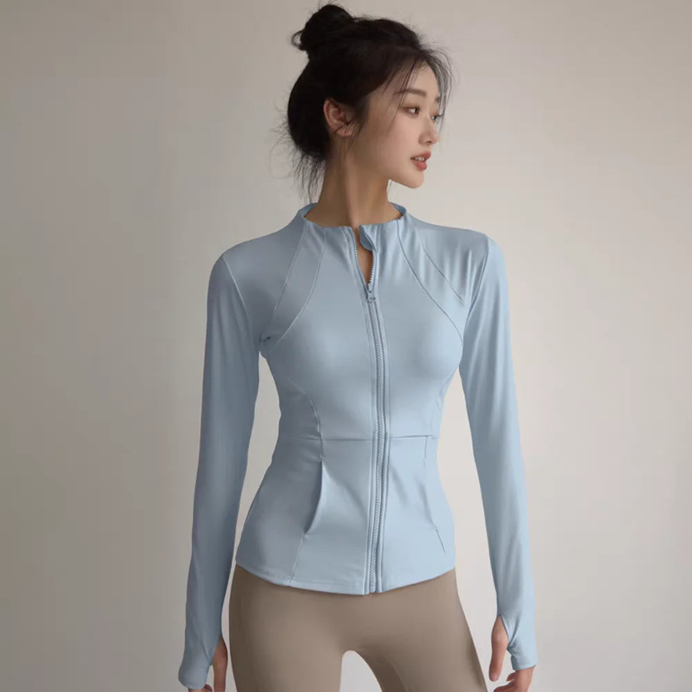 Women's Slim Fit Zip-Up Sports Jacket | YXNLife