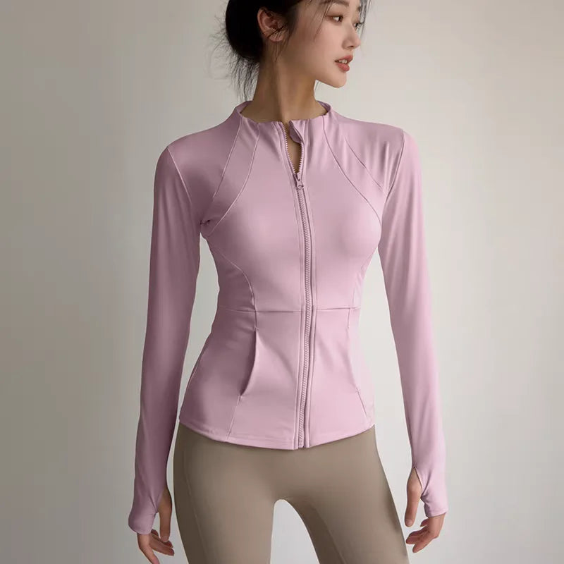 Women's Slim Fit Zip-Up Sports Jacket | YXNLife